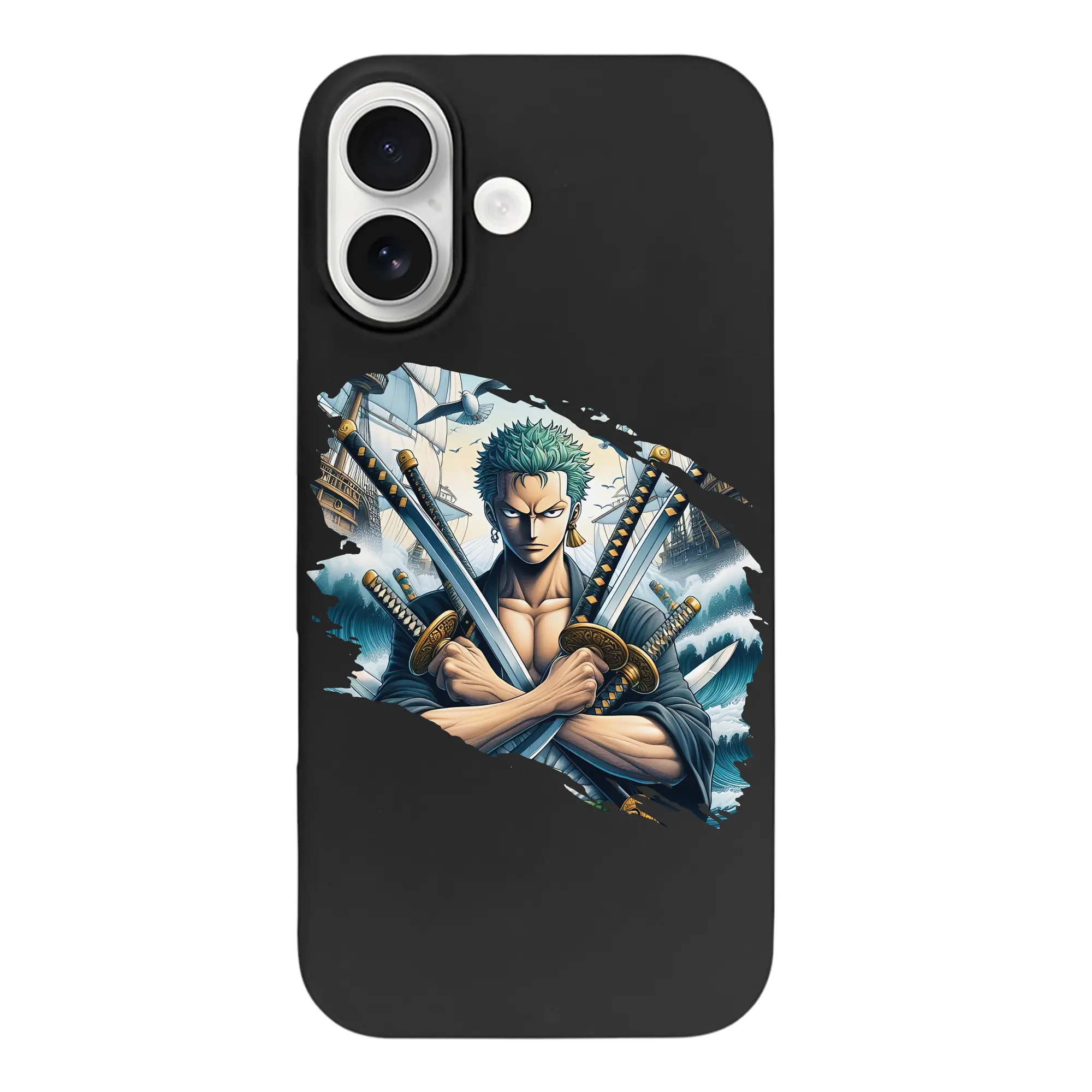 ワンピース グッズ ロロノア・ゾロ - iPhone 17 シリーズ シリコンケース 薄型 耐衝撃 指紋防止 ソフトタッチカバー 精密フィット 傷防止 保護ケース iPhone 17/17 Air/17 Pro/17 Pro Max 対応